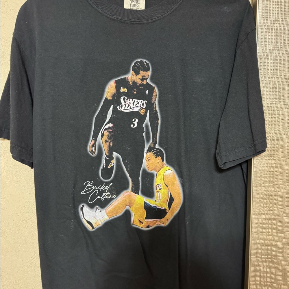 Allen Iverson Black Graphic T-Shirt
